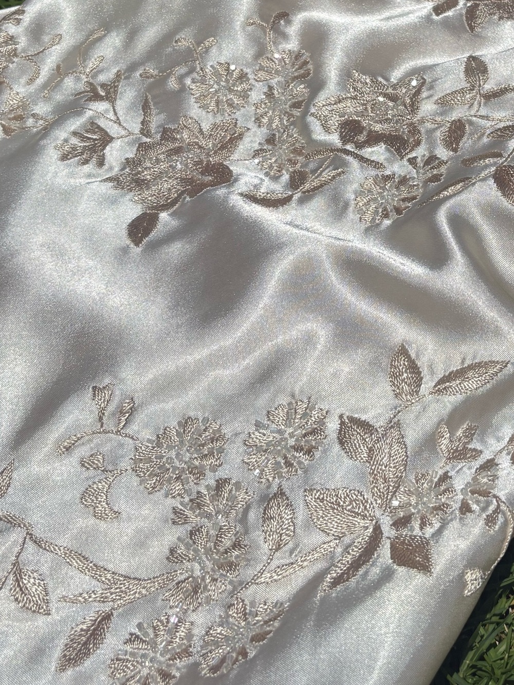Rare vintage Sue Wong Nocturne beaded strapless champagne gown - Picture 6 of 15